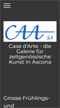 Mobile Screenshot of casadarteascona.ch